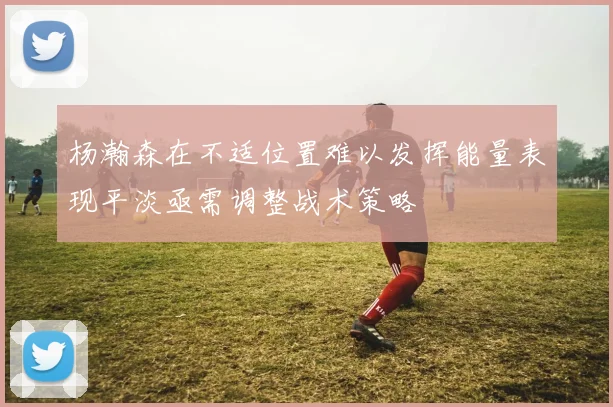 杨瀚森在不适位置难以发挥能量表现平淡亟需调整战术策略